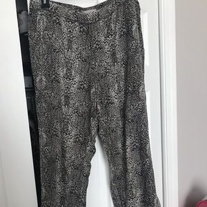 Snakeskin pattern Banana Republic harem pant